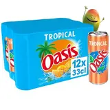 Oasis Boisson aux fruits tropical, 12x33cl