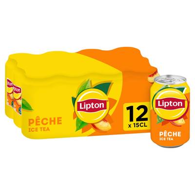 Lipton Thé glacé saveur pêche, 12x15cl