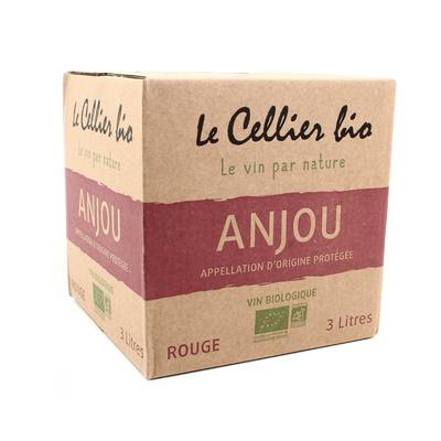 Anjou Rouge AOC Le Cellier Bio 12°, Bag in box 3L