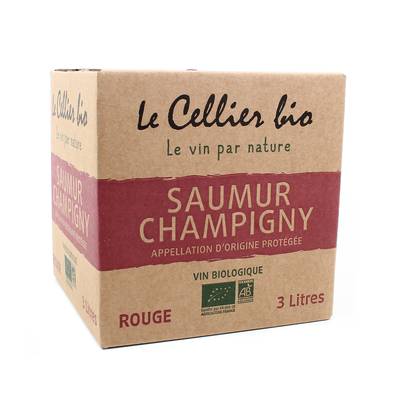 Saumur Champigny Rouge AOC Le Cellier Bio 12.5°, Bag in box 3L