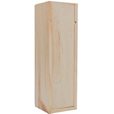 Coffret en bois vide à glissière, Pour 1 bouteille de 75cl