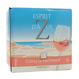 Côtes de Provence rosé AOP Esprit d'aZur 12.5°, Bag in box 3L