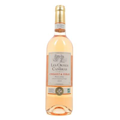 Vin de pays d'Oc rosé IGP Les Ormes De Cambras Cinsault, 75cl