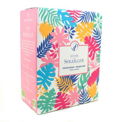 Vin De France rosé Soleiller Bio 12.5°, Bag in box 3L