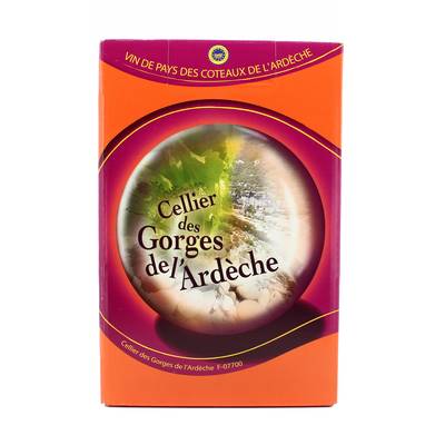 Ardèche rouge IGP Cellier des gorges de l''Ardèche, Bag in box 5L