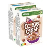 Nestlé Céréales Mini Cookies pépites de chocolat Cookie Crisp, Lot de 2x375g