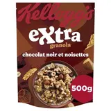 Kellogg's Céréales Extra Granola Chocolat Noir Noisettes, 500g