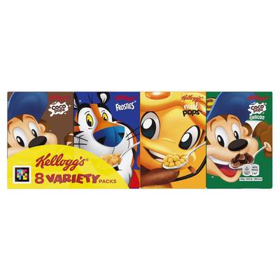 Kellogg's Céréales Variety Coco Pops Chocos Miel Pops Frosties, 215g