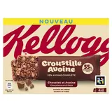 Kellogg's Barres céréales Croustille avoine Chocolat, 4 barres