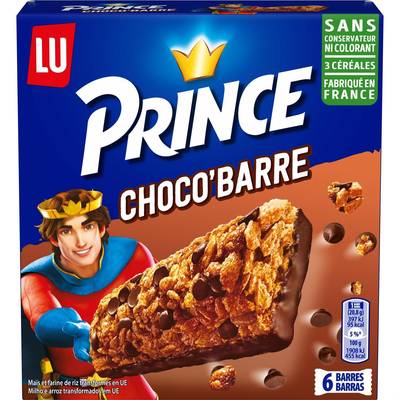 Prince Choco barres, 6 barres