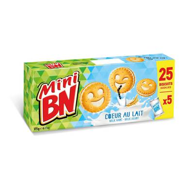 BN Mini BN coeur de lait x5 pochons, 175g
