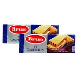 Brun Gaufrettes saveur cacao (2x14), Lot de 2x146g