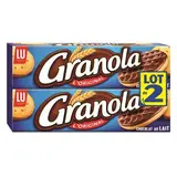 Granola Biscuits sablés nappés chocolat au Lait, 2x200g