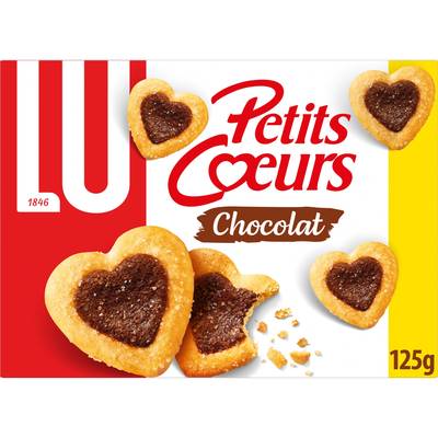 Lu Biscuit feuilletés au chocolat Petits Cœurs, 125g