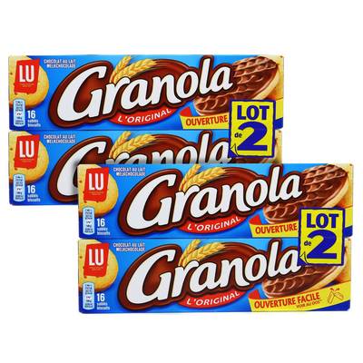 Lu Granola l'original chocolat au lait, Lot de 2x200g