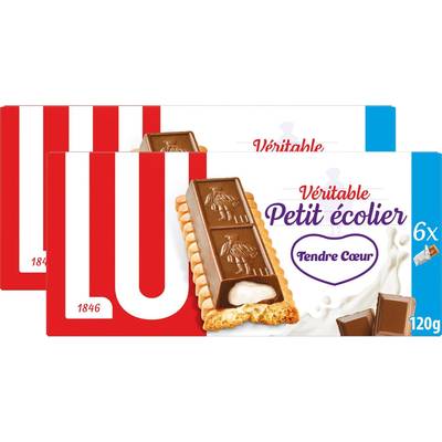 Petit écolier Choco tendre, Lot de 2x120g
