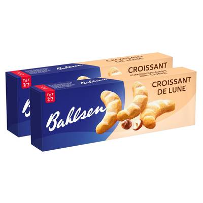 Bahlsen Croissant de Lune aux Noisettes, Lot de 2x125g