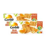 Gerblé Vitalité 20 Biscuits Soja Orange -39% de sucres en moins, Lot de 2x280g
