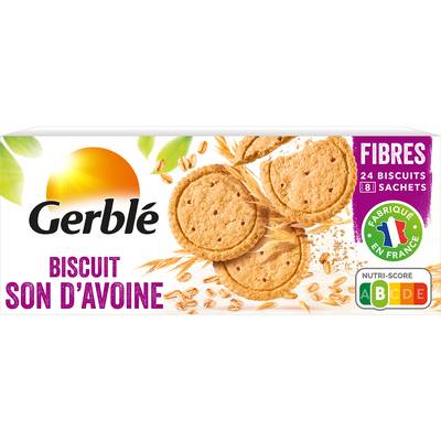 Gerblé Fibres 24 Biscuits au Son d'Avoine - 46% de sucres en moins, 144g