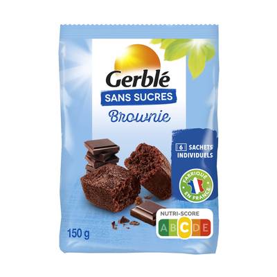 Gerblé Sans Sucres 6 Brownies Sans Sucres, 150g