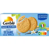 Gerblé Sans Sucres 12 Biscuits sésame saveur vanille, 132g