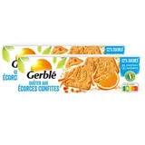 Gerblé Teneur Réduite 20 Goûters aux écorces confites -35% de sucres en moins, Lot de 2x360g