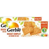 Gerblé Vitalité 25 Biscuits complets au germe de blé -32% de sucres en moins, Lot de 2x210g