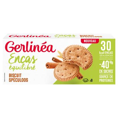 Gerlinéa 24 Biscuits Encas saveur Spéculoos, 156g