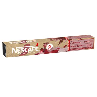Nescafé Farmers Origins  Café Capsule Origine Colombia Decafeiné Intensité 6, 10 capsules