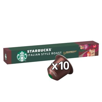 Starbucks by Nespresso Café Capsules Italian Style Roast Intensité 11 Compatible Nespresso, 10 capsules