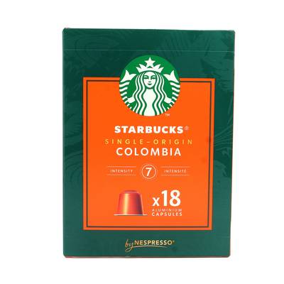 Starbucks by Nespresso Café Single Origine Colombia Capsules Nespresso, 18 capsules