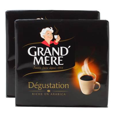 Grand Mère Café Moulu Dégustation, Lot de 2 - 2x250g