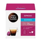 Nescafe Dolce Gusto Café Espresso Décaféiné intensité 5, 16 capsules