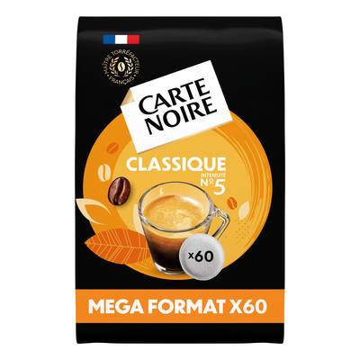 Carte Noire Dosettes de café Classique n°5 compatibles Senseo, 60 dosettes