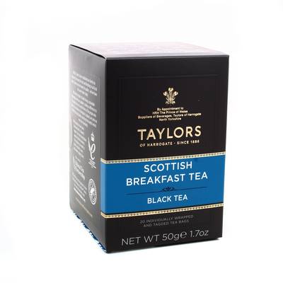 Taylors of Harrogate Thé noir Scottish Breakfast, 20 sachets
