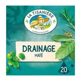 La Tisanière Infusion drainage Maté, 20 sachets