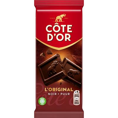 Côte d'Or Tablette de Chocolat Noir L'original, 100g