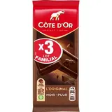 Côte d'Or Tablette de chocolat noir L'Original, 3x100g