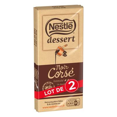 Nestlé Dessert Chocolat pâtissier noir corsé, 2x200g