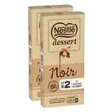 Nestlé Dessert Chocolat à pâtisser noir, Lot de 2 - 2x205g