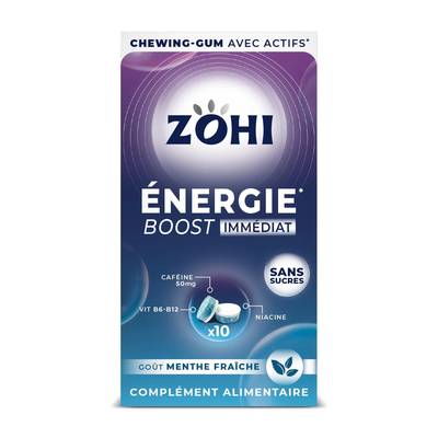 Zohi Chewing gum Complément Alimentaire Energie Menthe Fraîche, 20 dragées