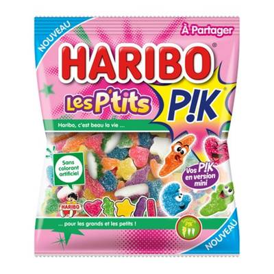 Haribo Bonbons gélifiés Les P'tits piquants aux fruits, 180g