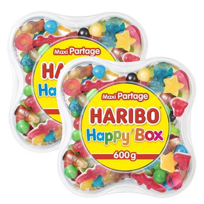 Haribo Happy Box, Lot de 2x600g