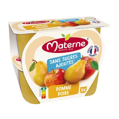 Materne Compote Pomme Poire, 4x100g