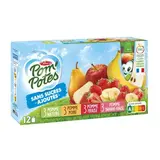 Pom Potes Gourdes multivariétées sans sucres ajoutés, 12 gourdes de 90g