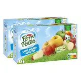Pom Potes Gourdes purée de pomme sans sucres ajoutés, Lot de 2x12 gourdes