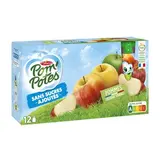 Pom Potes Gourdes purée de pomme sans sucres ajoutés, 12 gourdes de 90g