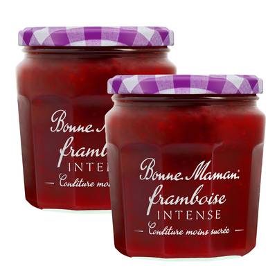 Bonne Maman Confiture Framboise intense, Lot de 2x335g