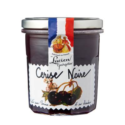 Lucien Georgelin Confiture de cerises noires cuite au chaudron, 320g