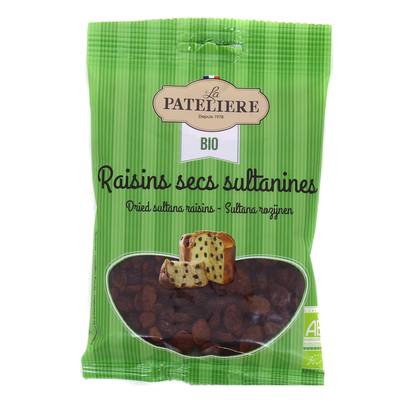 La Patelière Raisins secs sultanines bio, 125g